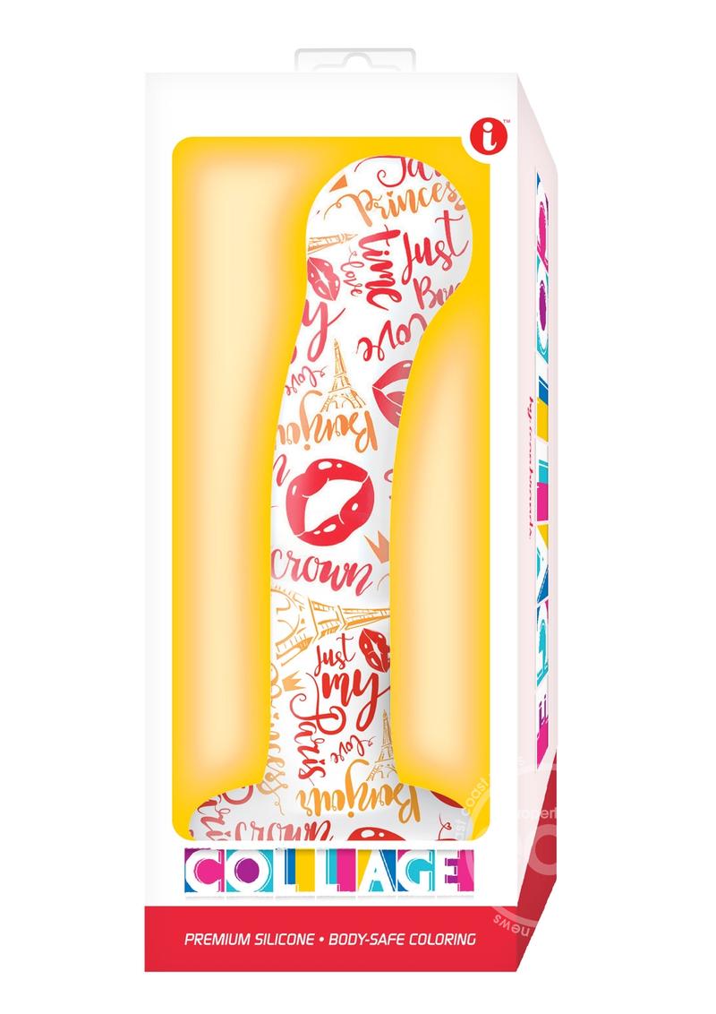 Collage Silicone Dildo